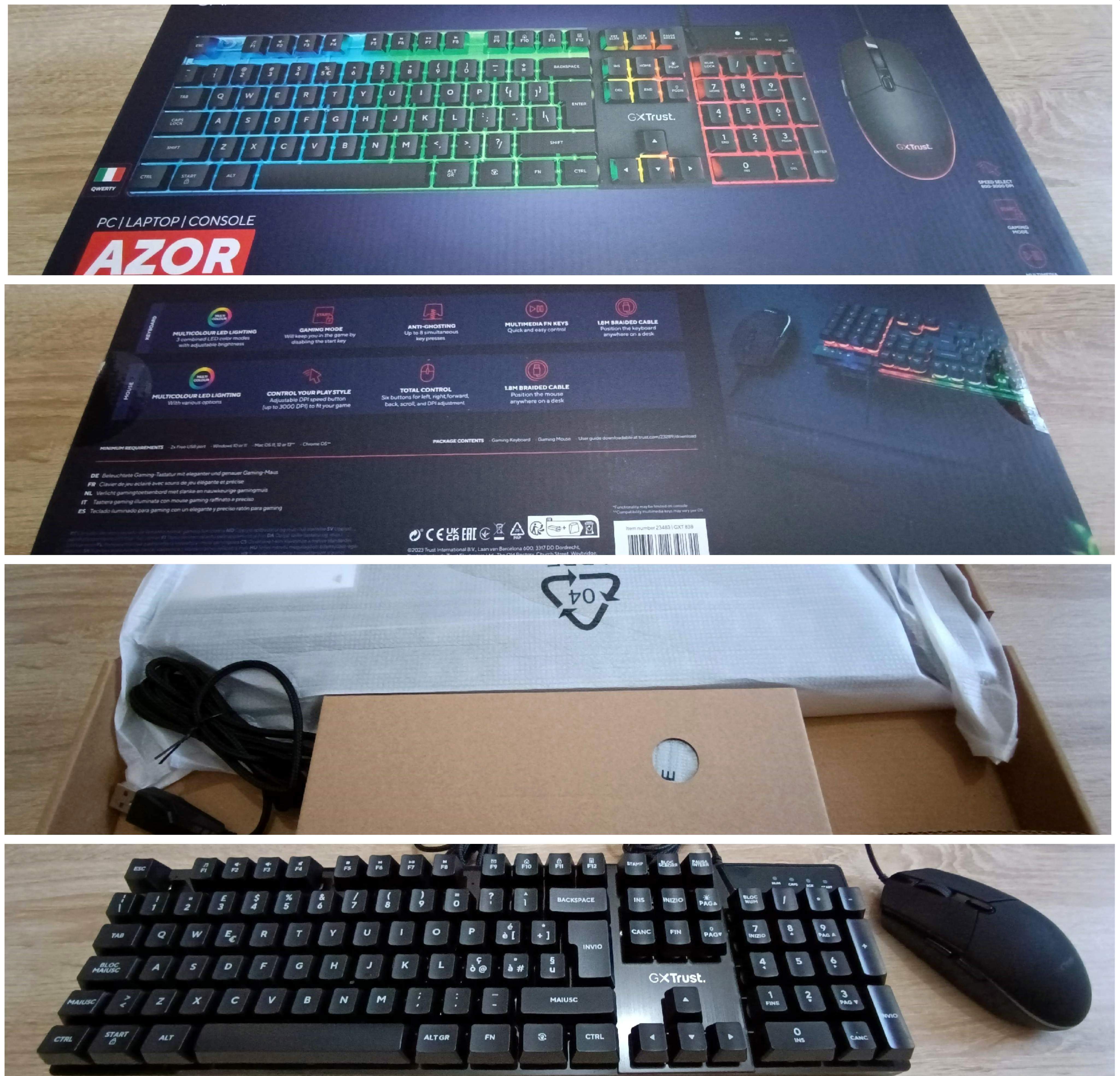 Trust GXT838 AZOR Combo Recensione